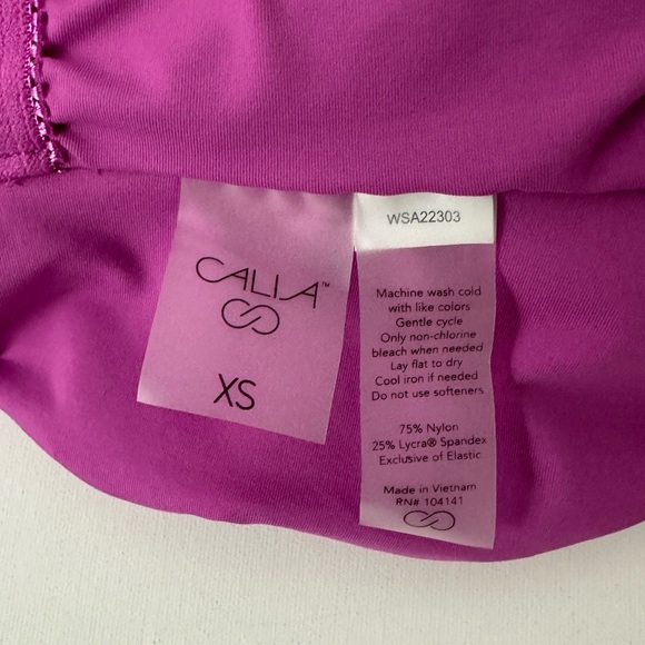 CALIA Power Sculpt Geranium High Support Square Neck Thick Straps Tankin… - Picture 9 of 13